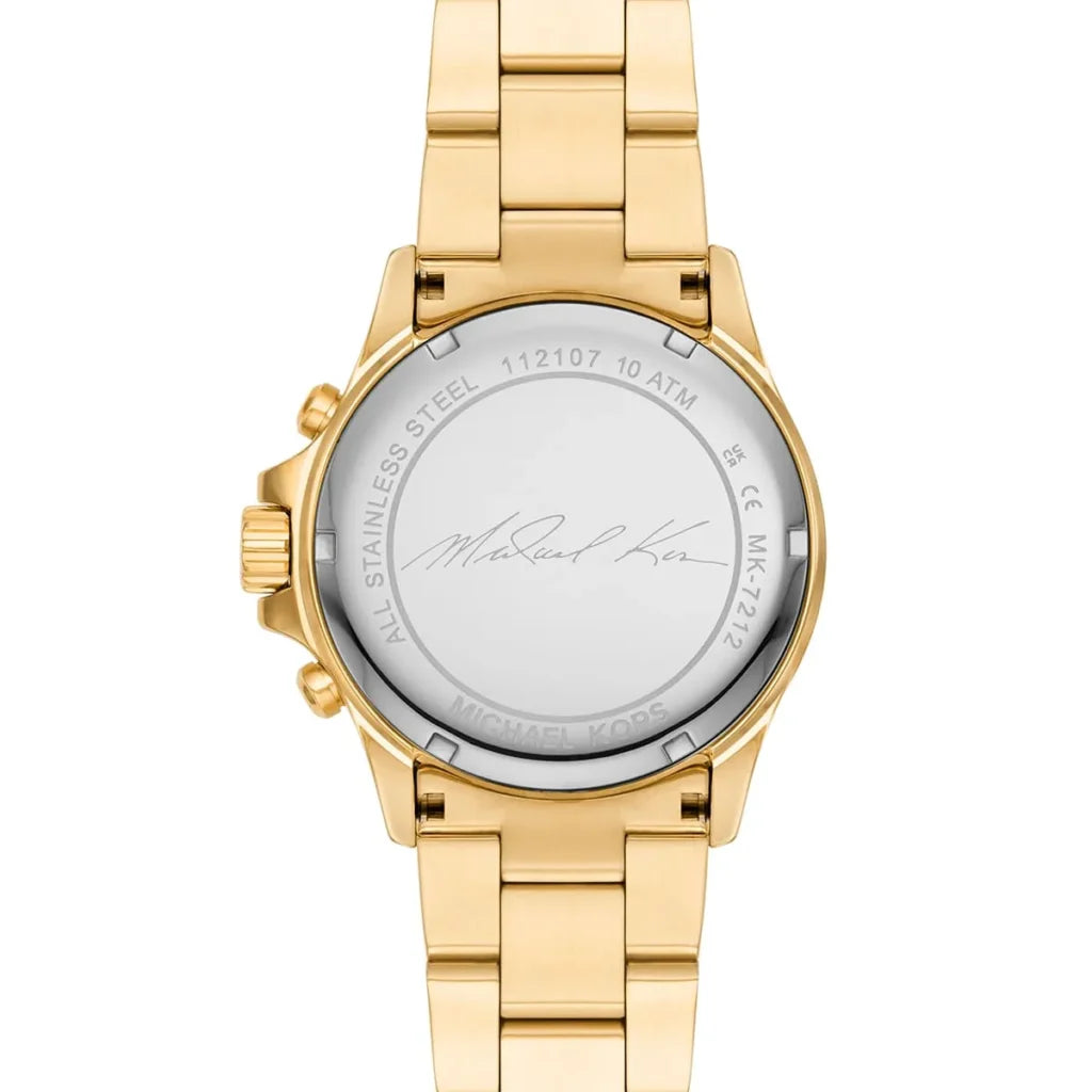 Michael Kors Everest MK7212 Women’s Quartz Watch – White Dial Gold Stainless Steel Bracelet