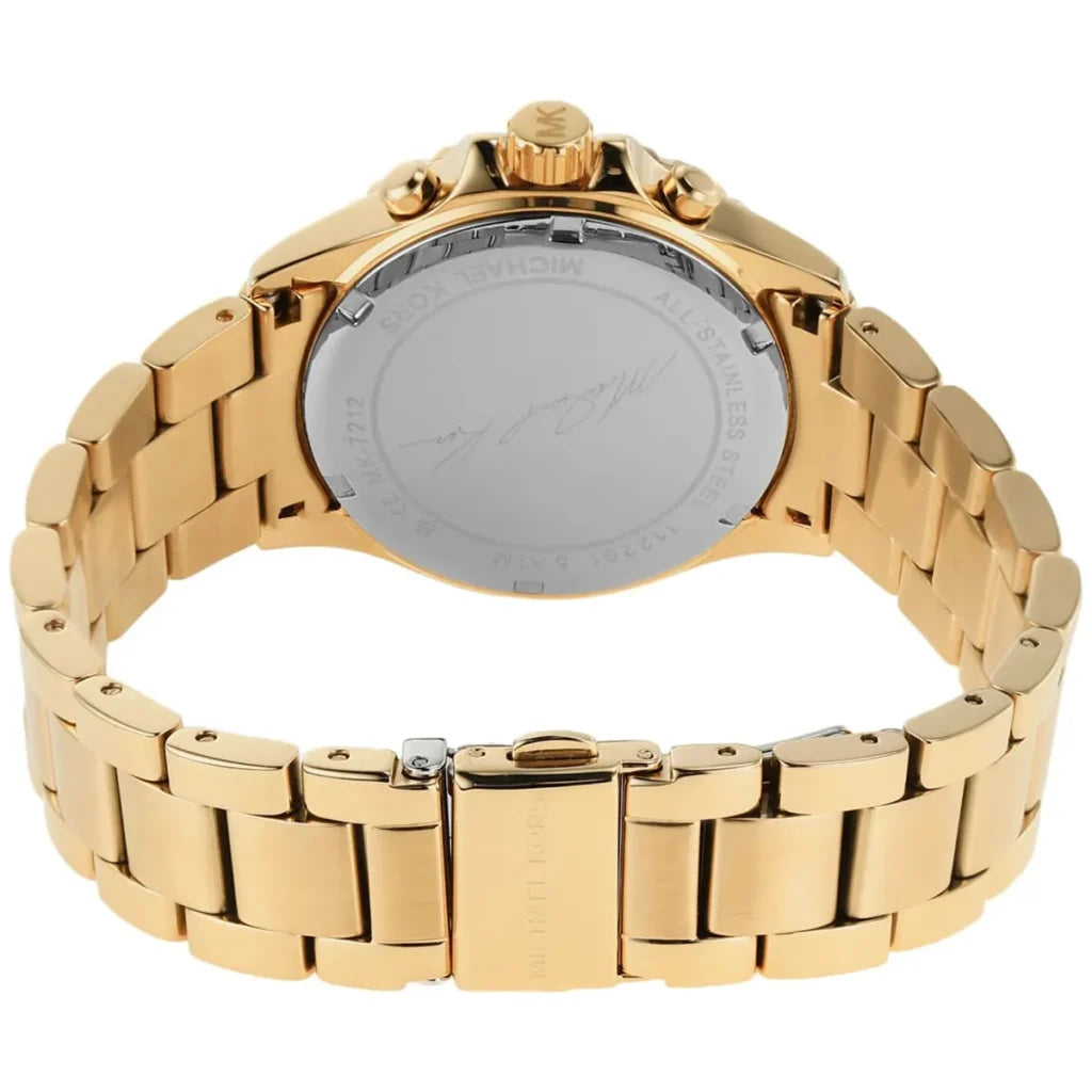 Michael Kors Everest MK7212 Women’s Quartz Watch – White Dial Gold Stainless Steel Bracelet
