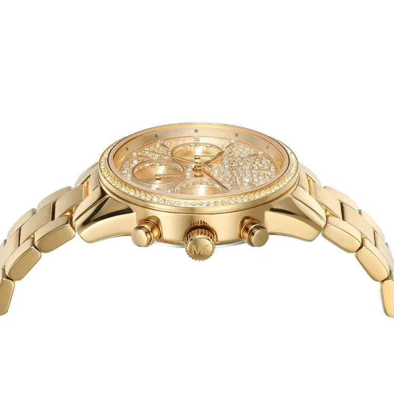 Michael Kors Parker MK7310 Women’s Watch – Gold Stainless Steel Bracelet & Dial | 37mm Quartz Elegant Luxury Timepiece