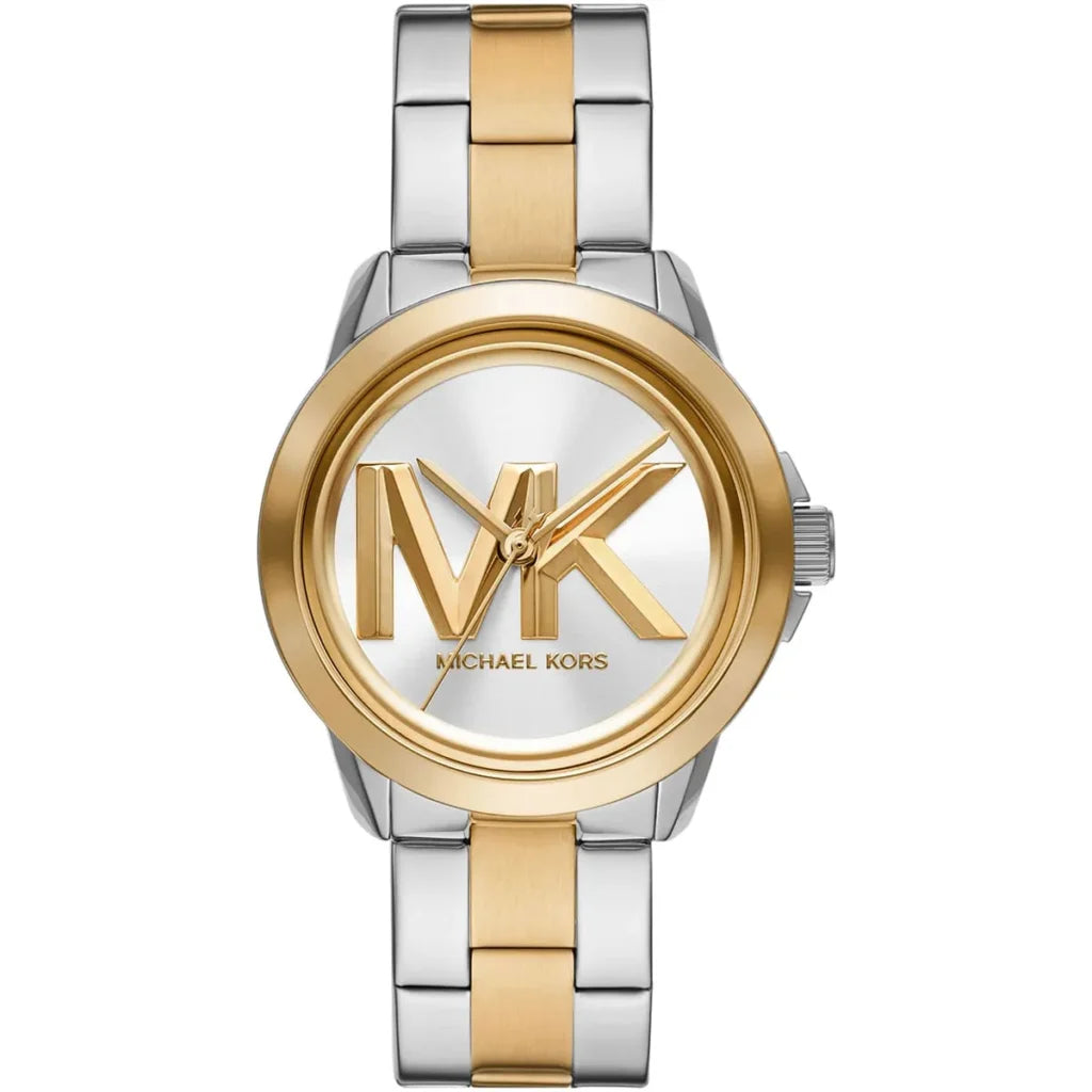 Michael Kors Women’s Brynn MK7319 Two-Tone Stainless Steel Watch – Silver Dial, 40mm