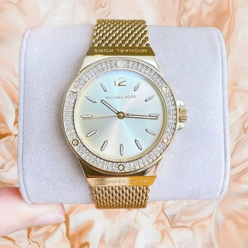 Michael Kors Women's Lennox Gold-Tone Stainless Steel Watch MK7335