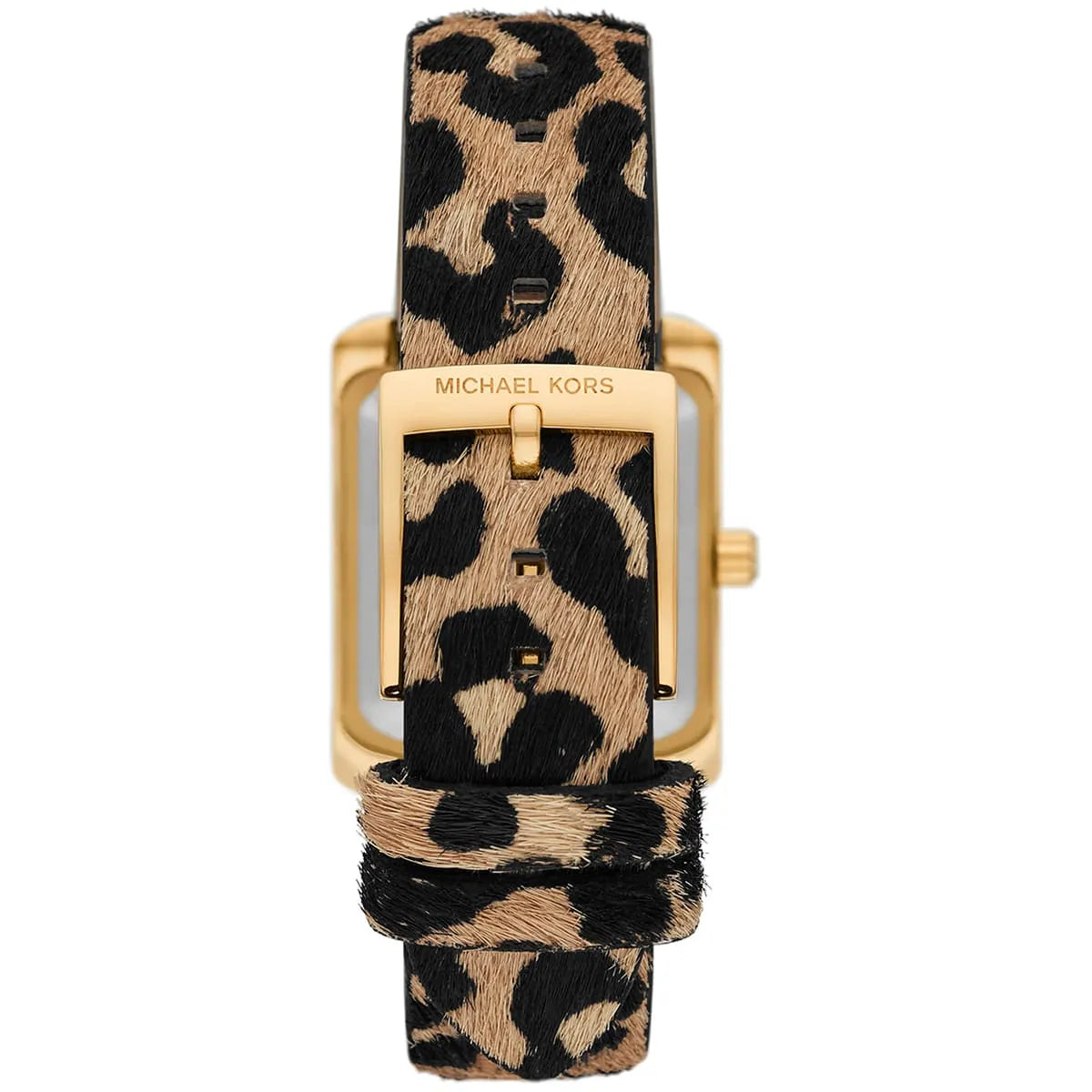 Michael Kors Women's Emery Black Dial Brown Genuine Leather Watch MK7387