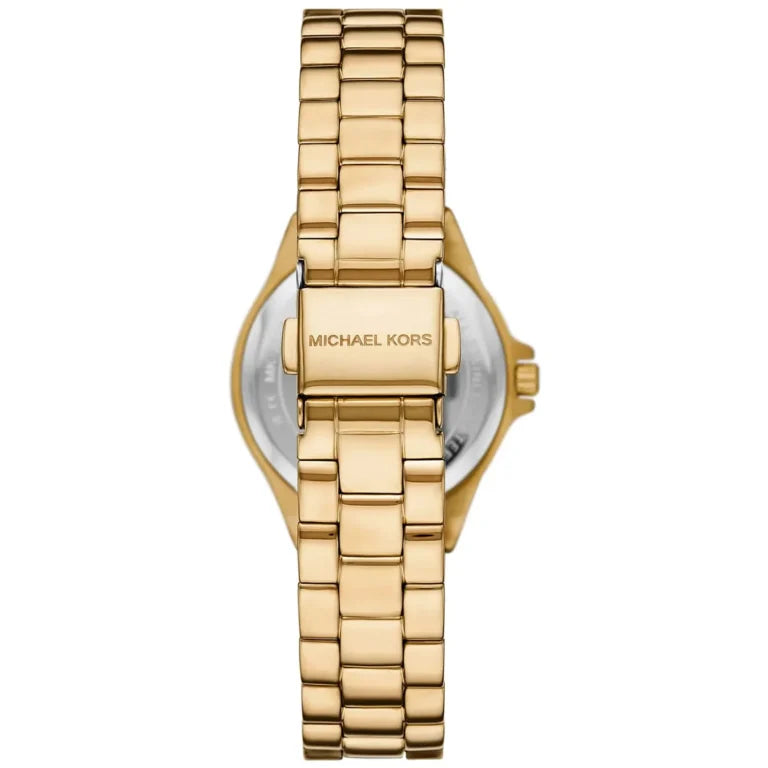 Michael Kors Lennox MK7395 Women’s Gold Stainless Steel Watch – Green Dial 30mm Elegant Quartz Timepiece