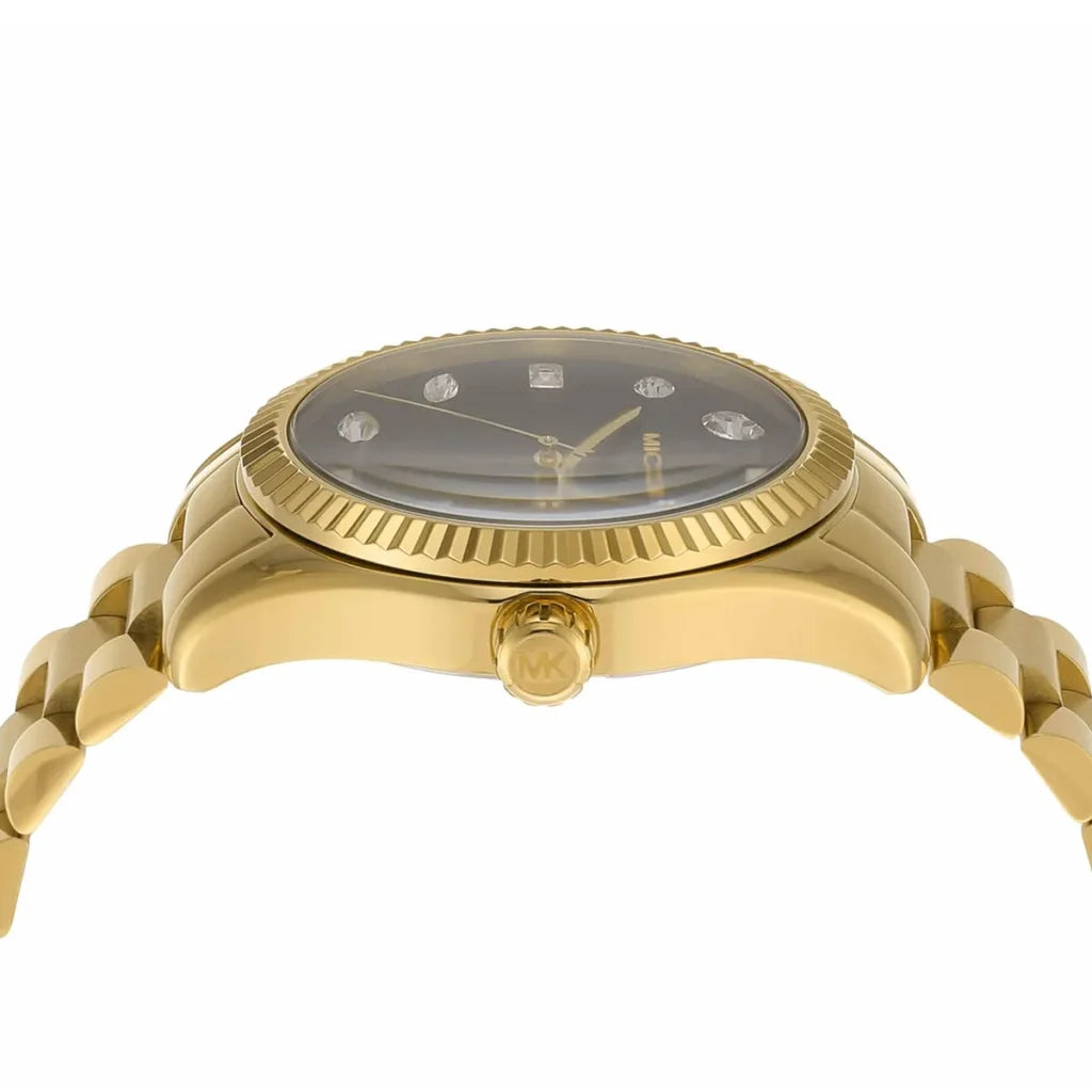 Michael Kors Lexington MK7449 Women’s Quartz Watch – Green Dial Gold Stainless Steel Bracelet