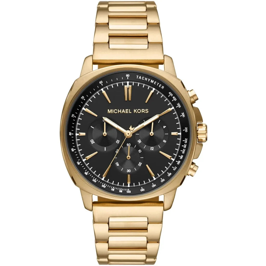 Michael Kors Sullivan Men’s Watch MK8969 – Black Dial with Gold Stainless Steel Bracelet
