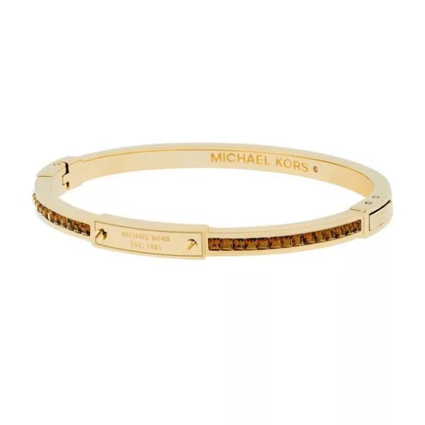 Michael Kors Women's Logo Bangle Bracelet – Gold Tone#07
