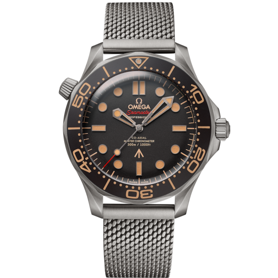 OMEGA Seamaster Diver 300M 007 Edition – 42mm Titanium Automatic Watch (No Time to Die)