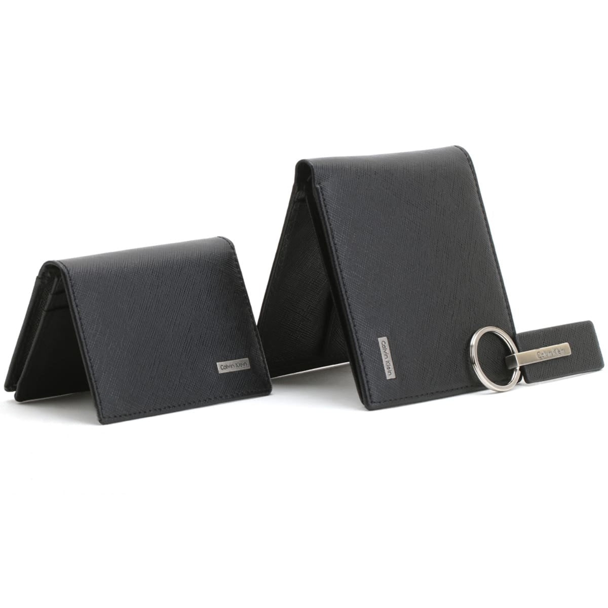 CK Black Wallet-Keychain-Card Holder Set For Men #05