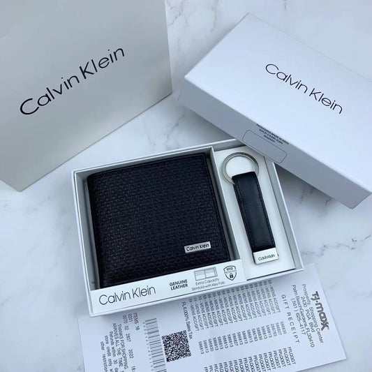 Calvin Klein Wallet & Keychain Set For Men #8