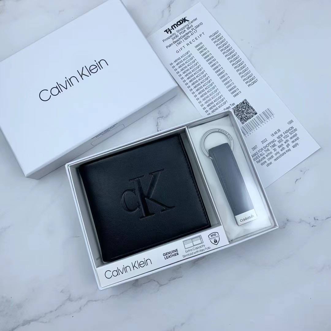 Calvin Klein Wallet & Keychain Set For Men #7