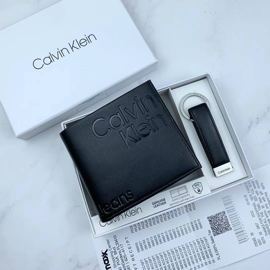 CK Wallet & Keychain Set For Men #15