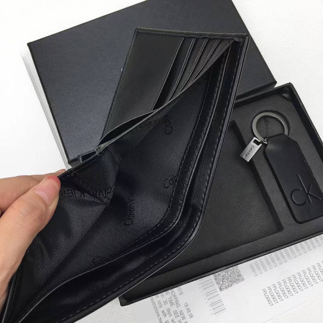 Calvin Klein Wallet & Keychain Set For Men #4