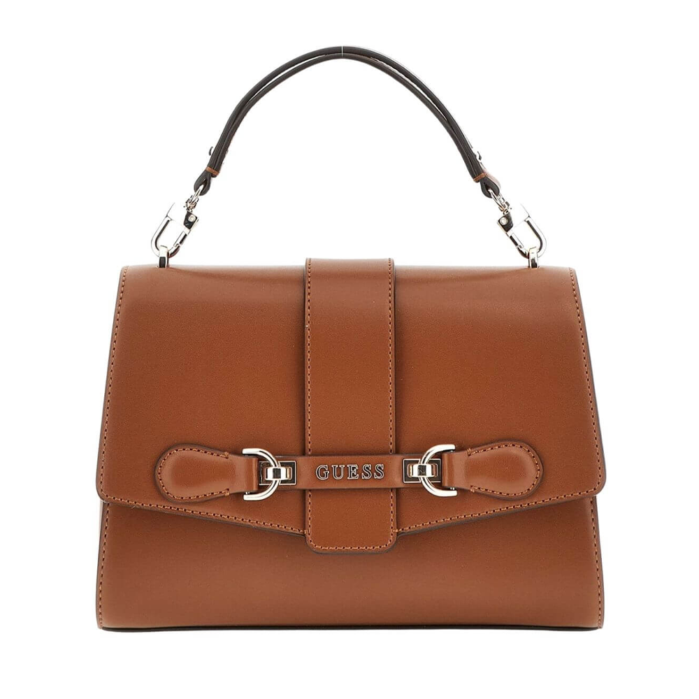 GU Brown Top Handle Satchel For Women #113