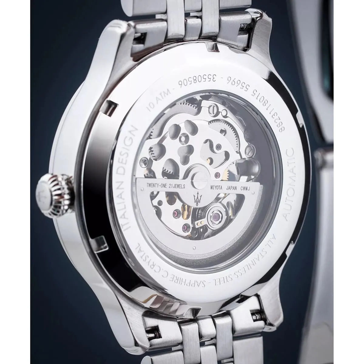Maserati Men's Watch R8823118015 – Black Dial with Silver Stainless Steel Bracelet