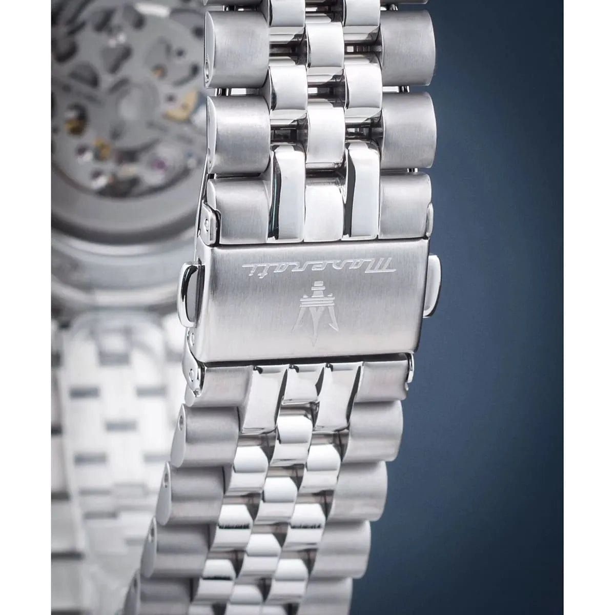 Maserati Men's Watch R8823118015 – Black Dial with Silver Stainless Steel Bracelet