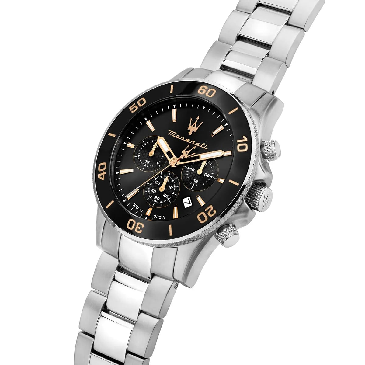 Maserati Competizione Men's Watch R8873600003 - Silver & Black