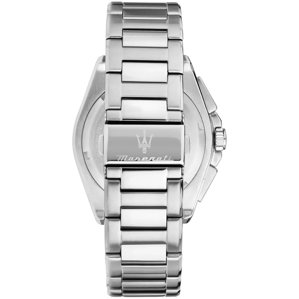 Maserati R8873652005 Velocita Watch – Blue Dial, Silver Stainless Steel Strap, 100M Water Resistant (43mm)