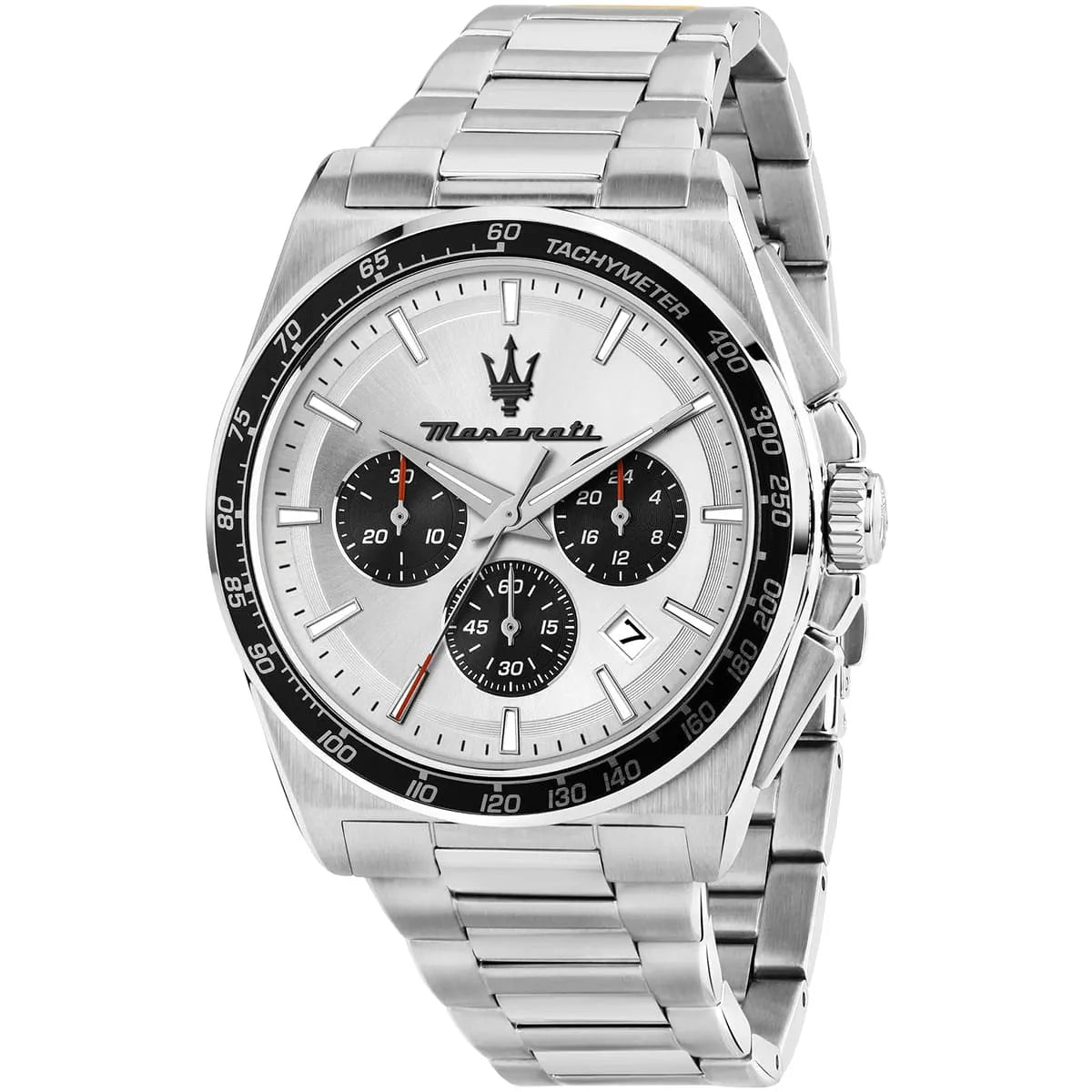 Maserati R8873652006 Velocita Watch – Silver Dial, Full Stainless Steel Bracelet, 100M Water Resistant (43mm)