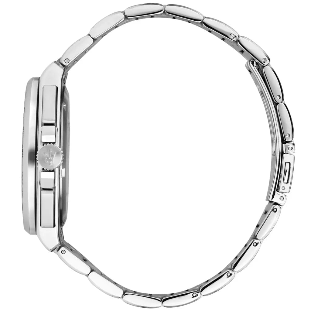 Maserati R8873652006 Velocita Watch – Silver Dial, Full Stainless Steel Bracelet, 100M Water Resistant (43mm)