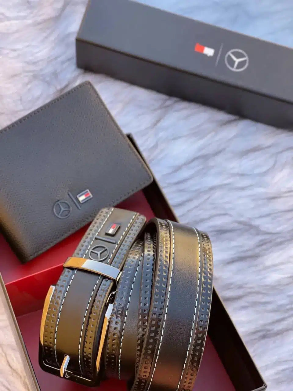 Tommy Hilfiger Men’s Luxury Gift Set: Leather Belt & Bi-Fold Wallet Duo #6