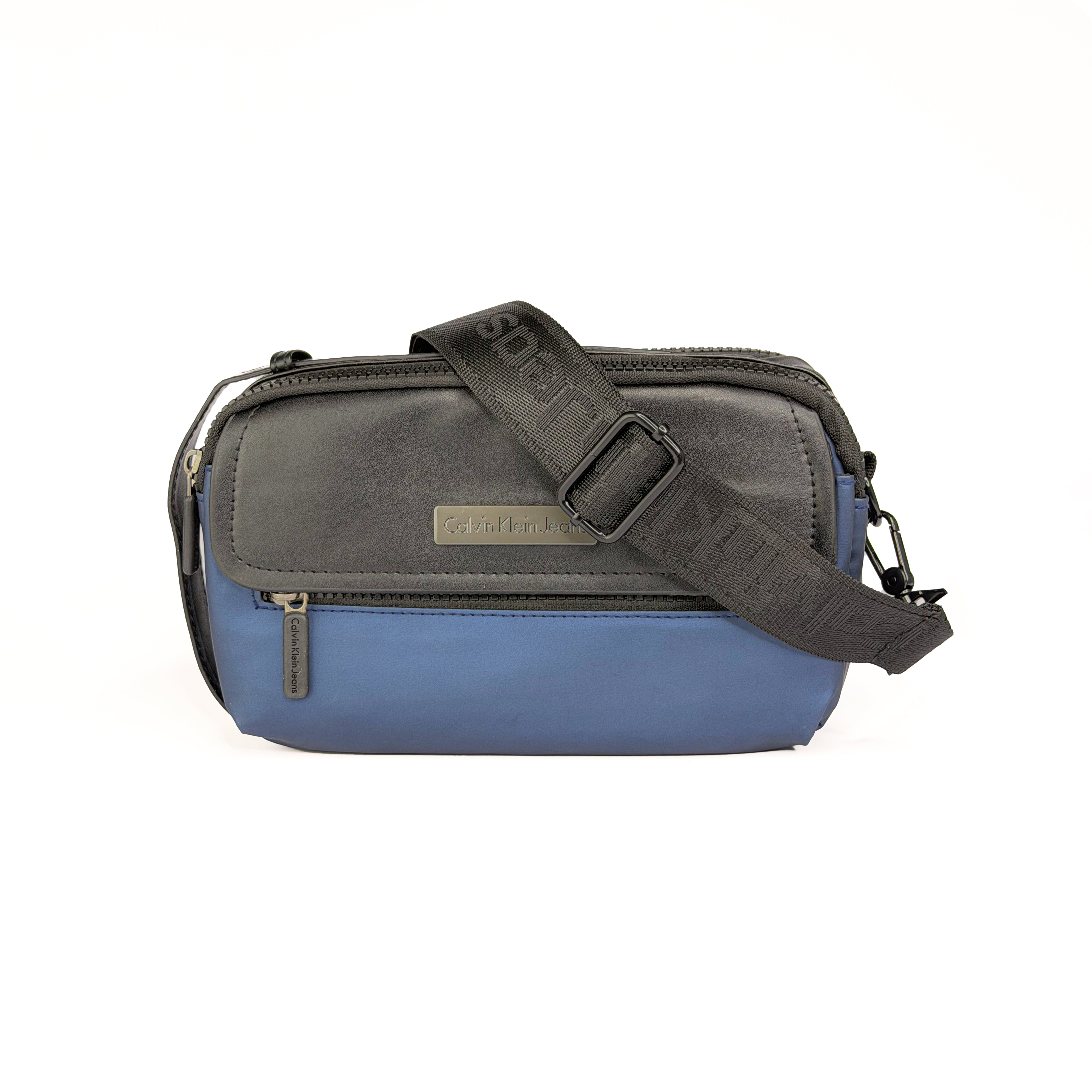 CK Black & Blue Crossbody Bag For Men #016