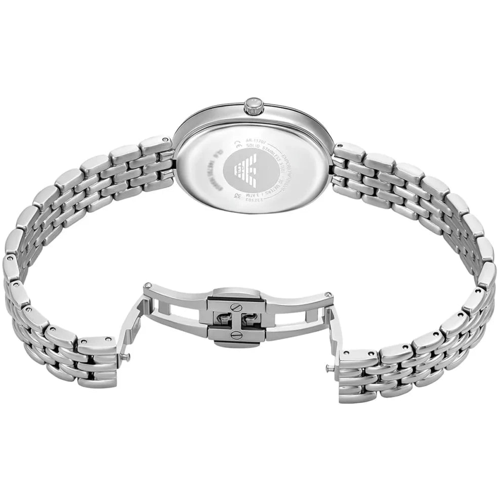 Emporio Armani Ladies' Silver-Tone Watch | Model AR11706