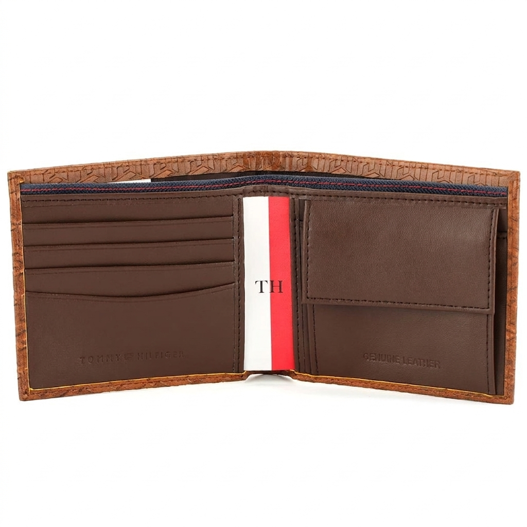 Tommy Hilfiger Men's Havana Monogram Wallet #72