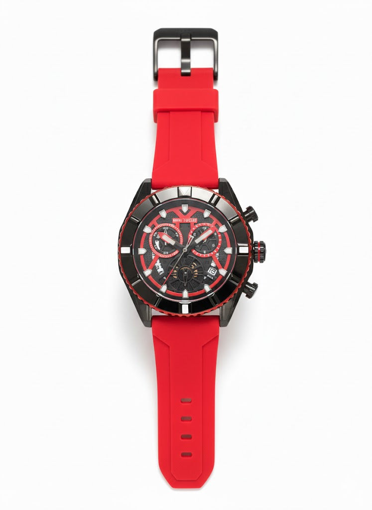 Elevate Your Wrist Game with the Mini Focus MF2209G | Bold Red & Black