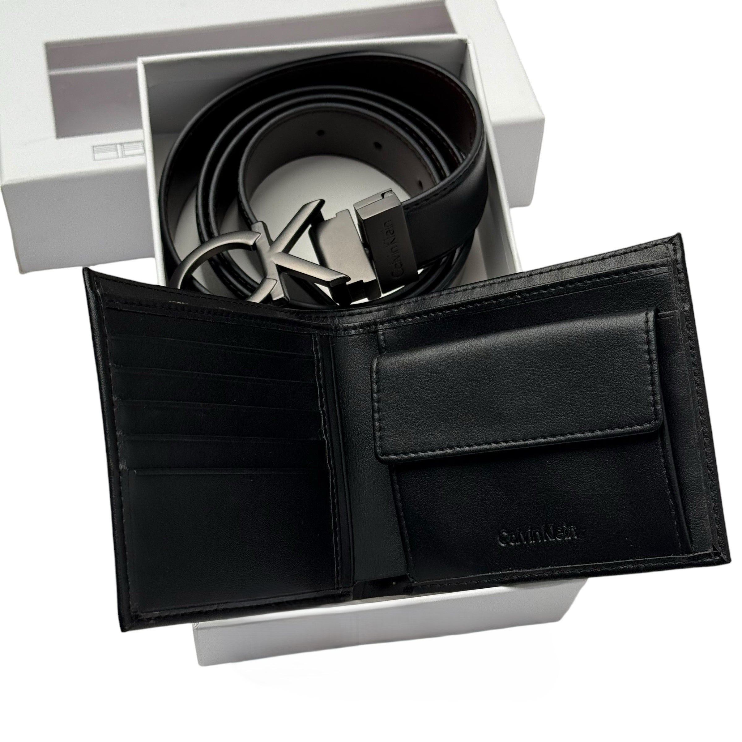 Calvin Klein Leather Belt & Wallet Gift Set #2