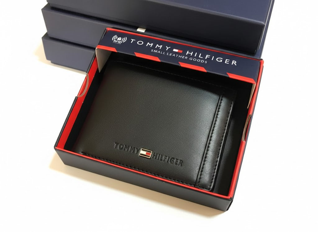 Tommy Hilfiger Men’s Leather Wallet | Black #3