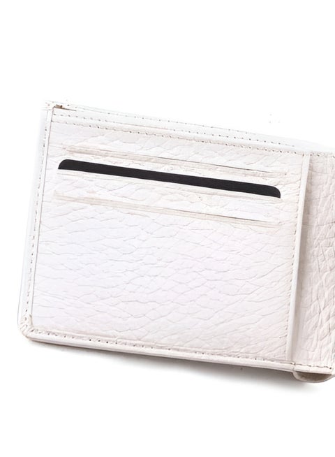 HUGO Men’s Embossed Logo Textured Wallet - Off-White #6