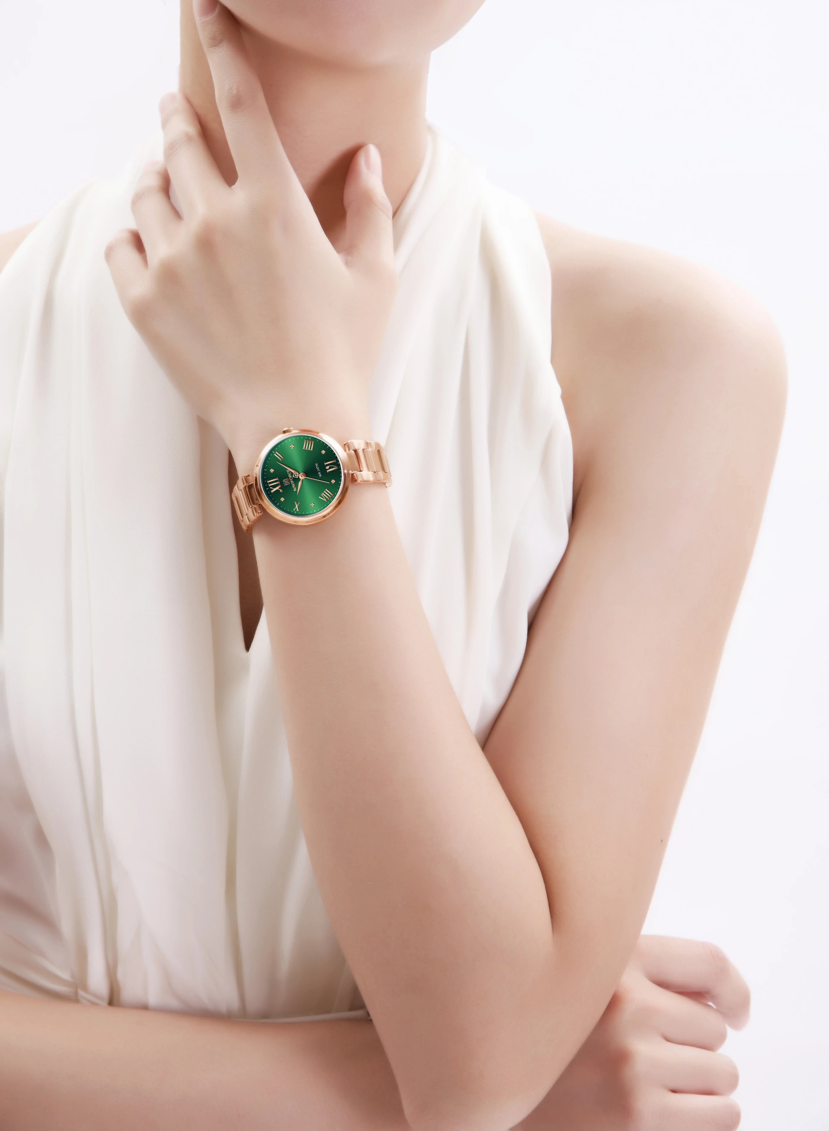 Naviforce Roman Green & Gold-Tone | Model NF5030GRGN
