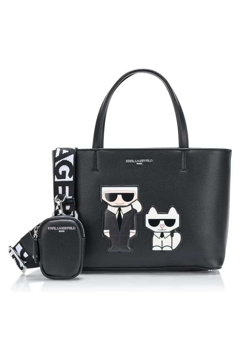 Karl Lagerfeld Paris – Iconic Black Tote with Logo Webbing Strap #02