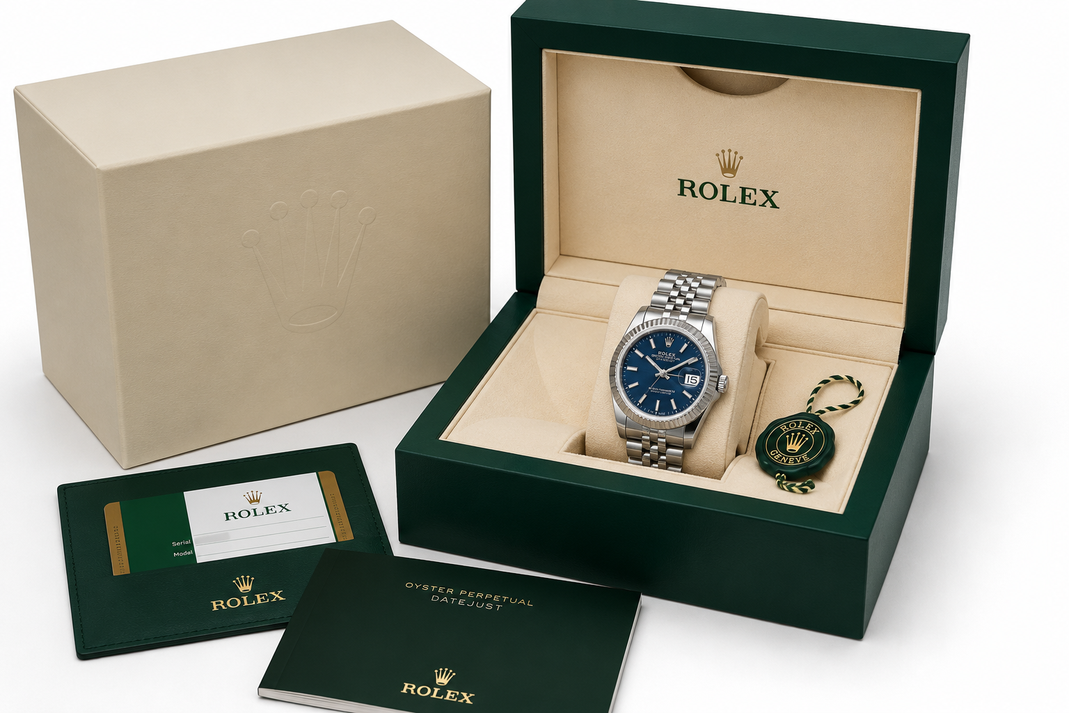 Rolex Datejust Elegant Bright Blue Dial Luxury Watch Rolex--w. 08