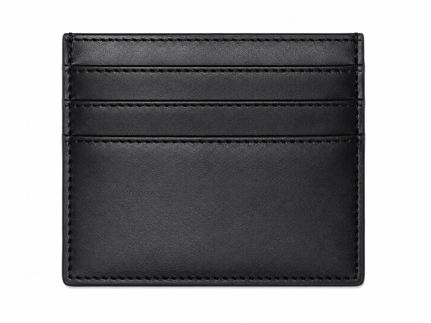 Calvin Klein Minimalist Leather Card Holder - Black