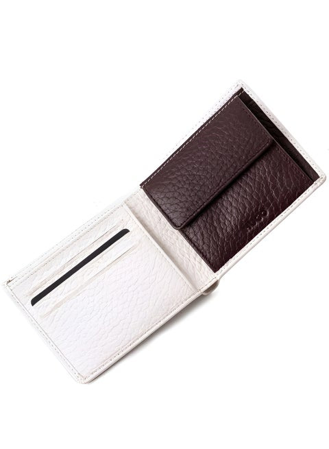 HUGO Men’s Embossed Logo Textured Wallet - Off-White #6