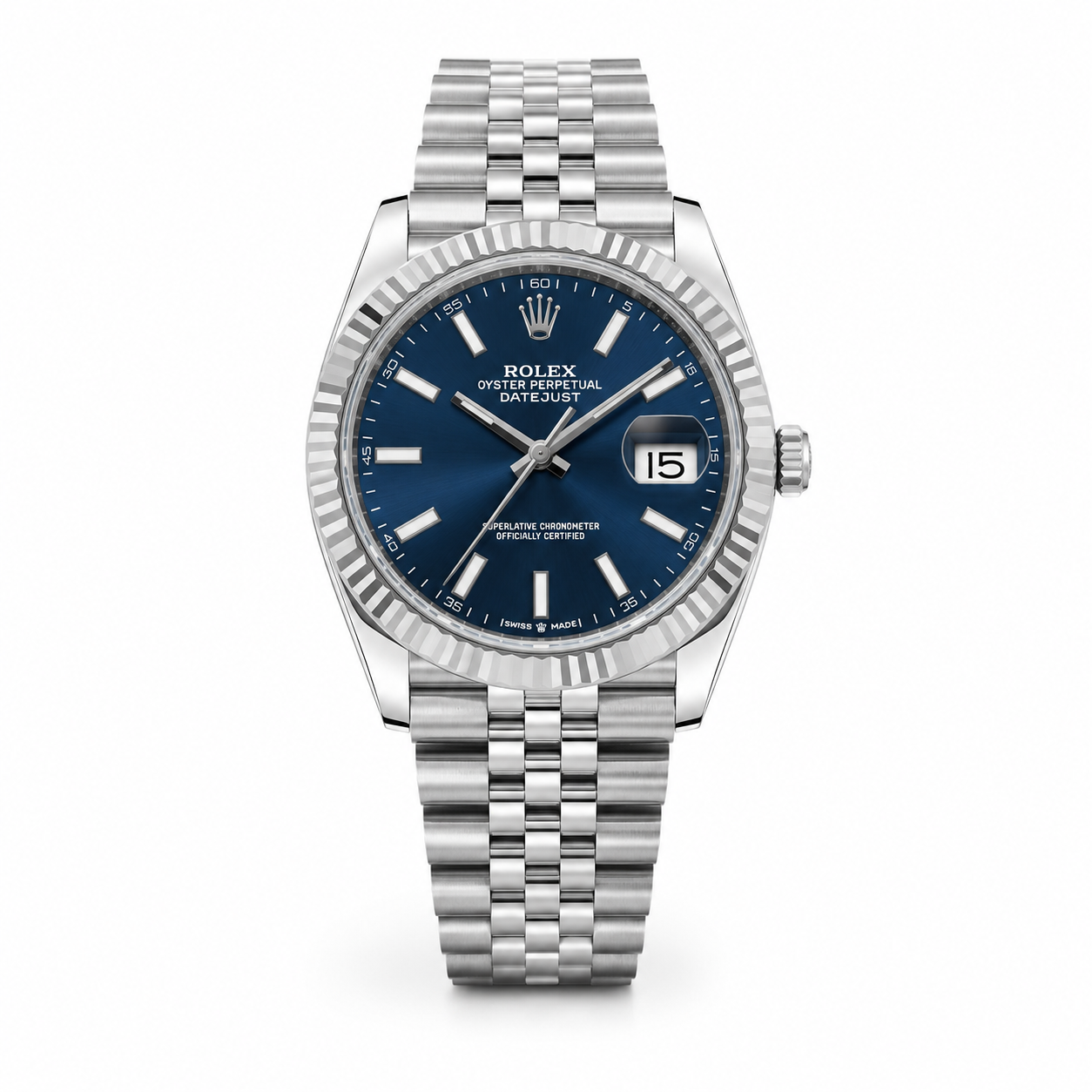 Rolex Datejust Elegant Bright Blue Dial Luxury Watch Rolex--w. 08