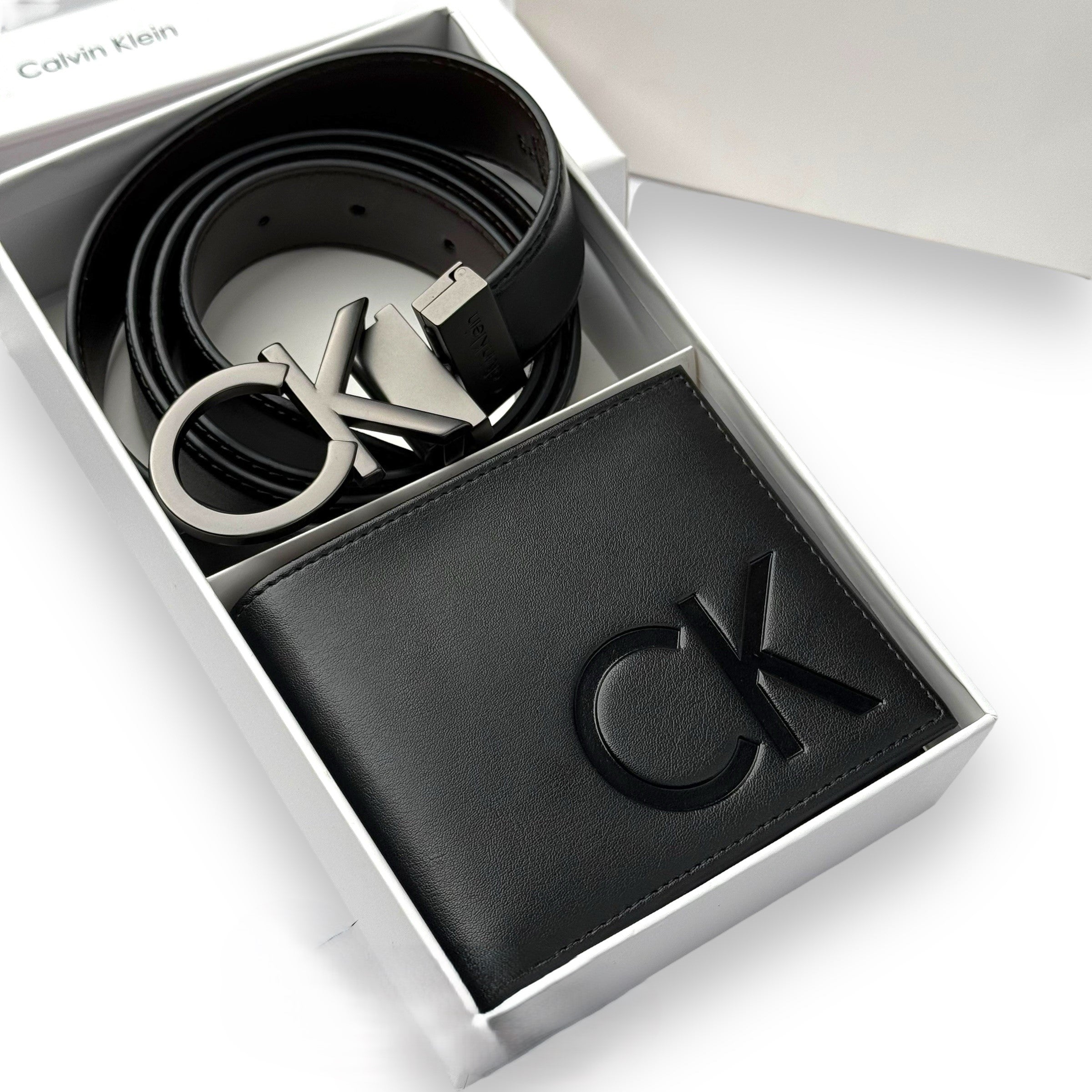 Calvin Klein Leather Belt & Wallet Gift Set #2