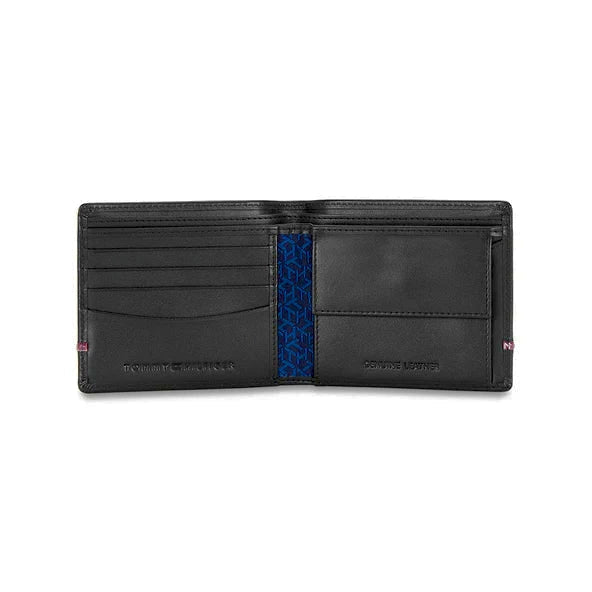 TH Men’s Signature Stripe Leather Bifold Wallet #57