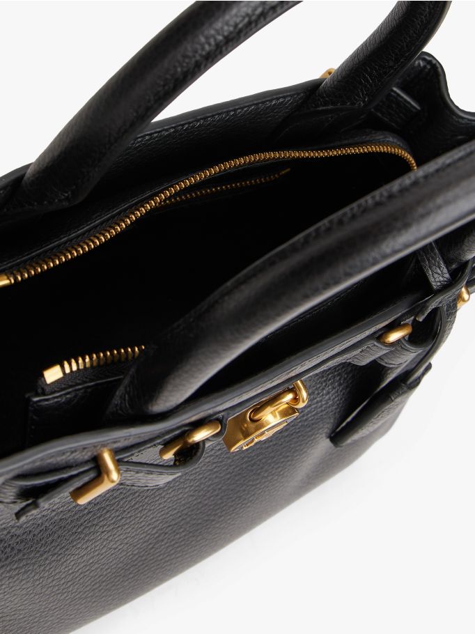 Tommy Hilfiger Essential Leather Satchel – Classic Black #19