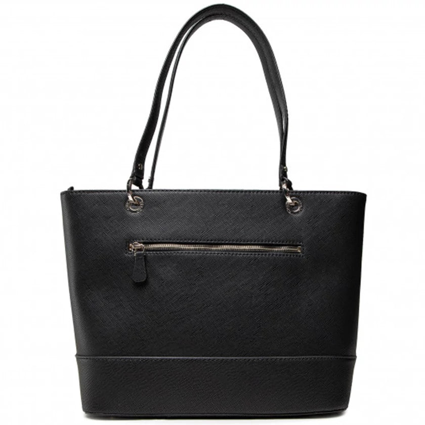 Guess Saffiano Tote Bag – Classic Black Leather Finish, Professional & Chic #7