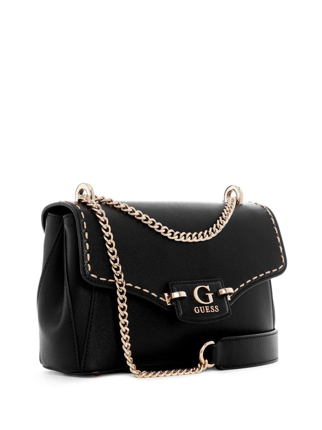 Guess Classic Black Flap Crossbody Bag #179