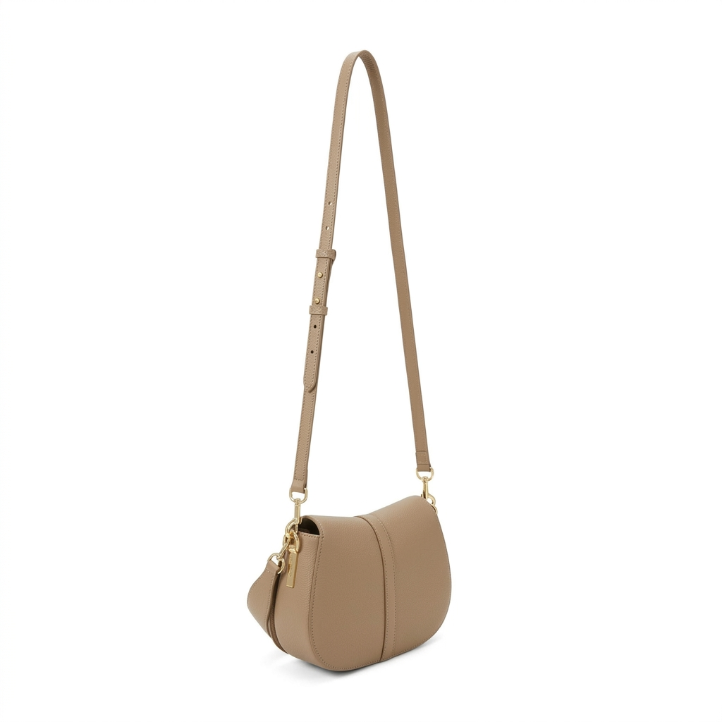 Tommy Hilfiger Camel Tan Saddle Bag #47