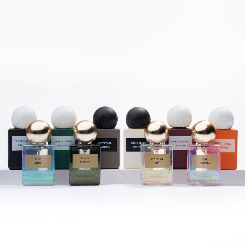 IBRAQ Diamond Collection - Luxury Mini Perfume Gift Set (10 Pieces)
