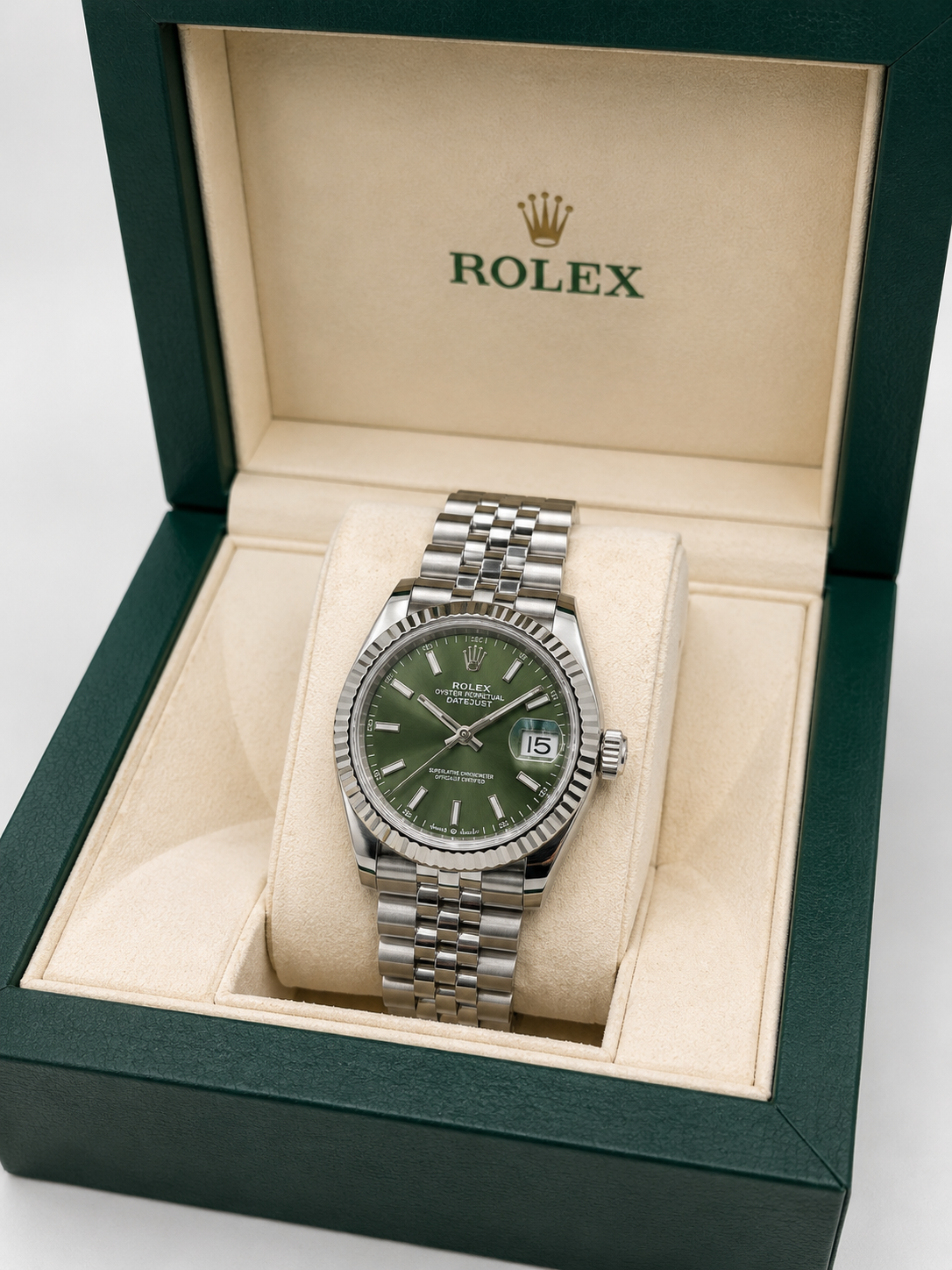 Rolex Datejust Lady - Stunning Olive Green Dial with Classic Markers Rolex-w. 09