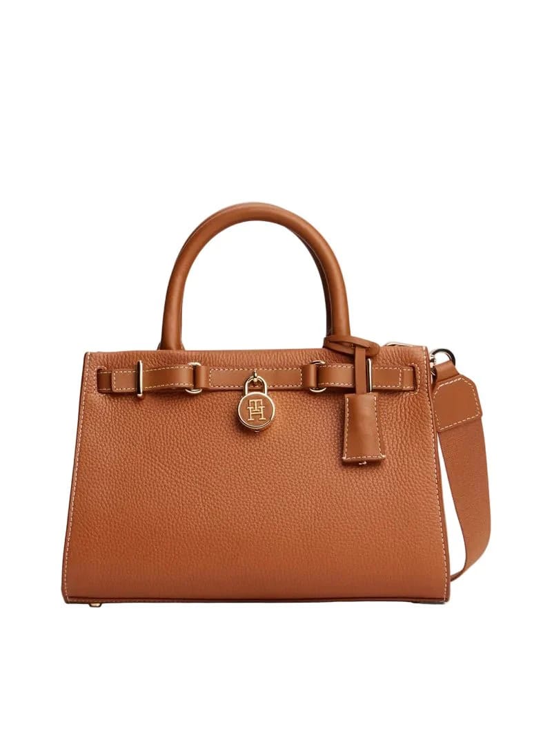Tommy Hilfiger Locked Satchel – Classic Tan #17