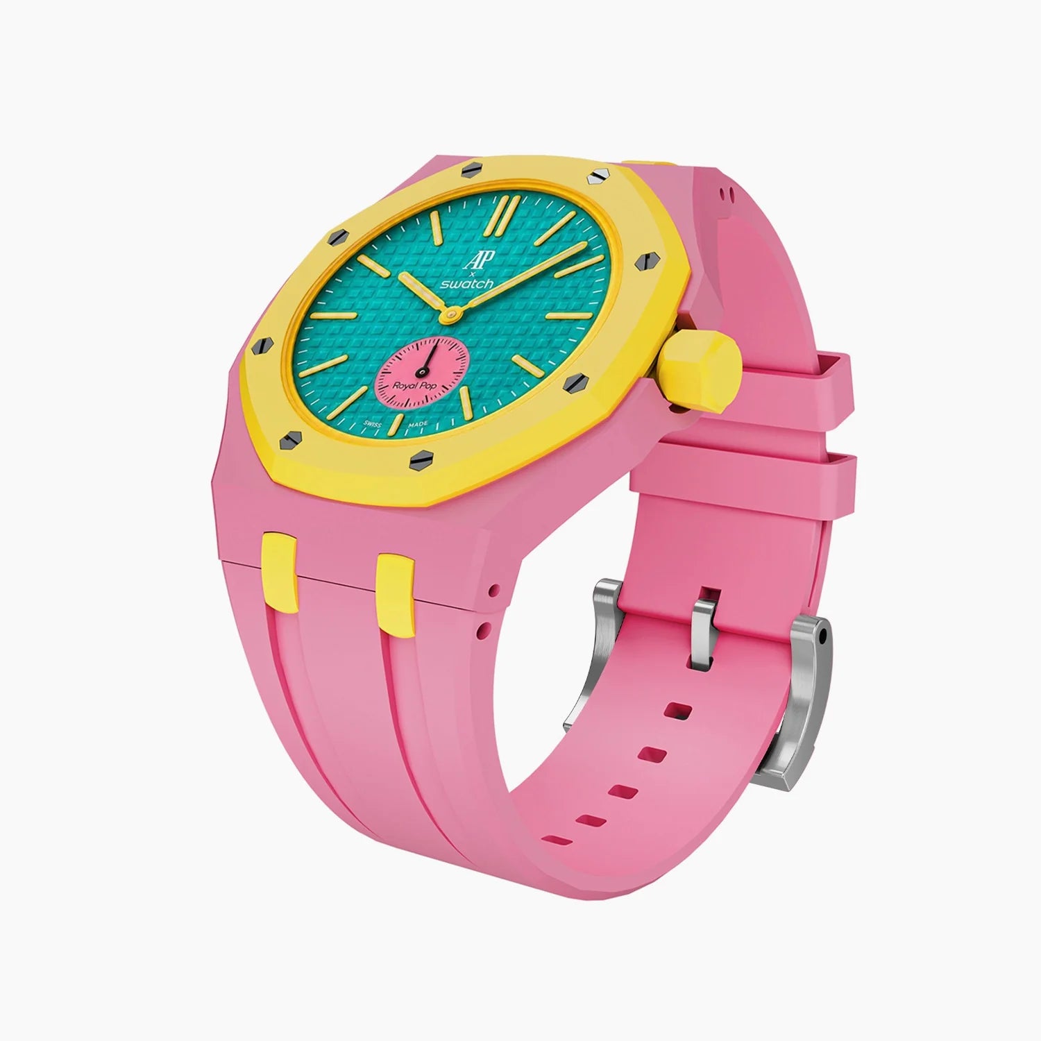 Huit Blanc Swatch x AP Royal Pop Automatic Watch & Strap