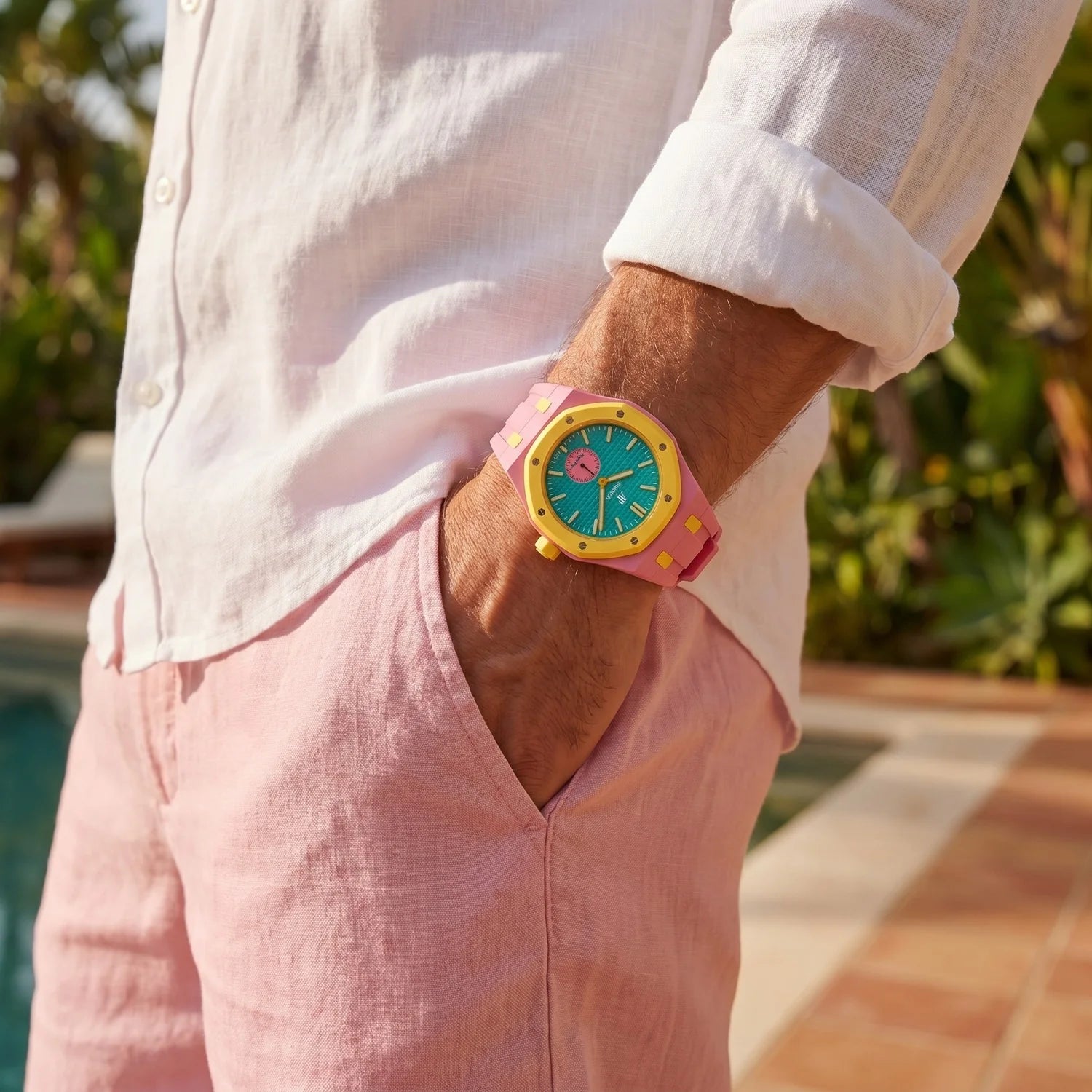 Huit Blanc Swatch x AP Royal Pop Automatic Watch & Strap