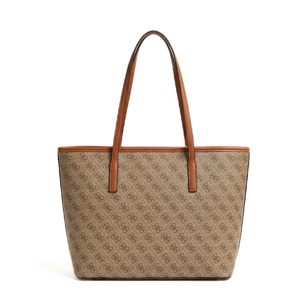 Guess Signature Brown Monogram 3-in-1 Tote Set #12