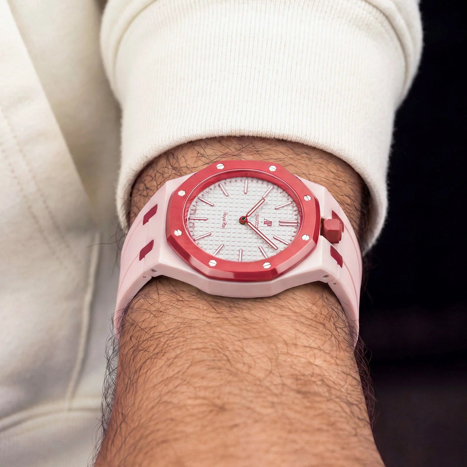 Otto Rosso Swatch x AP Royal Pop Automatic Watch & Strap